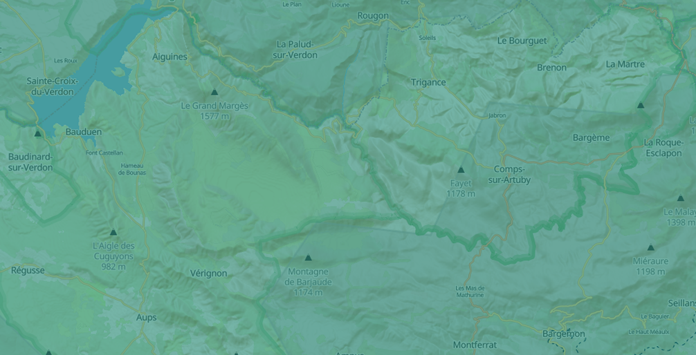 Carte interactive Lacs et gorges du Verdon